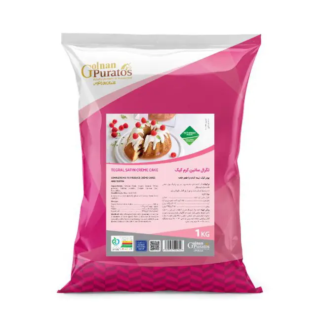 تگرال ساتین ساده گلنان پوراتوس